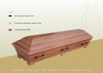 SHT  Oak lacquered coffin.
